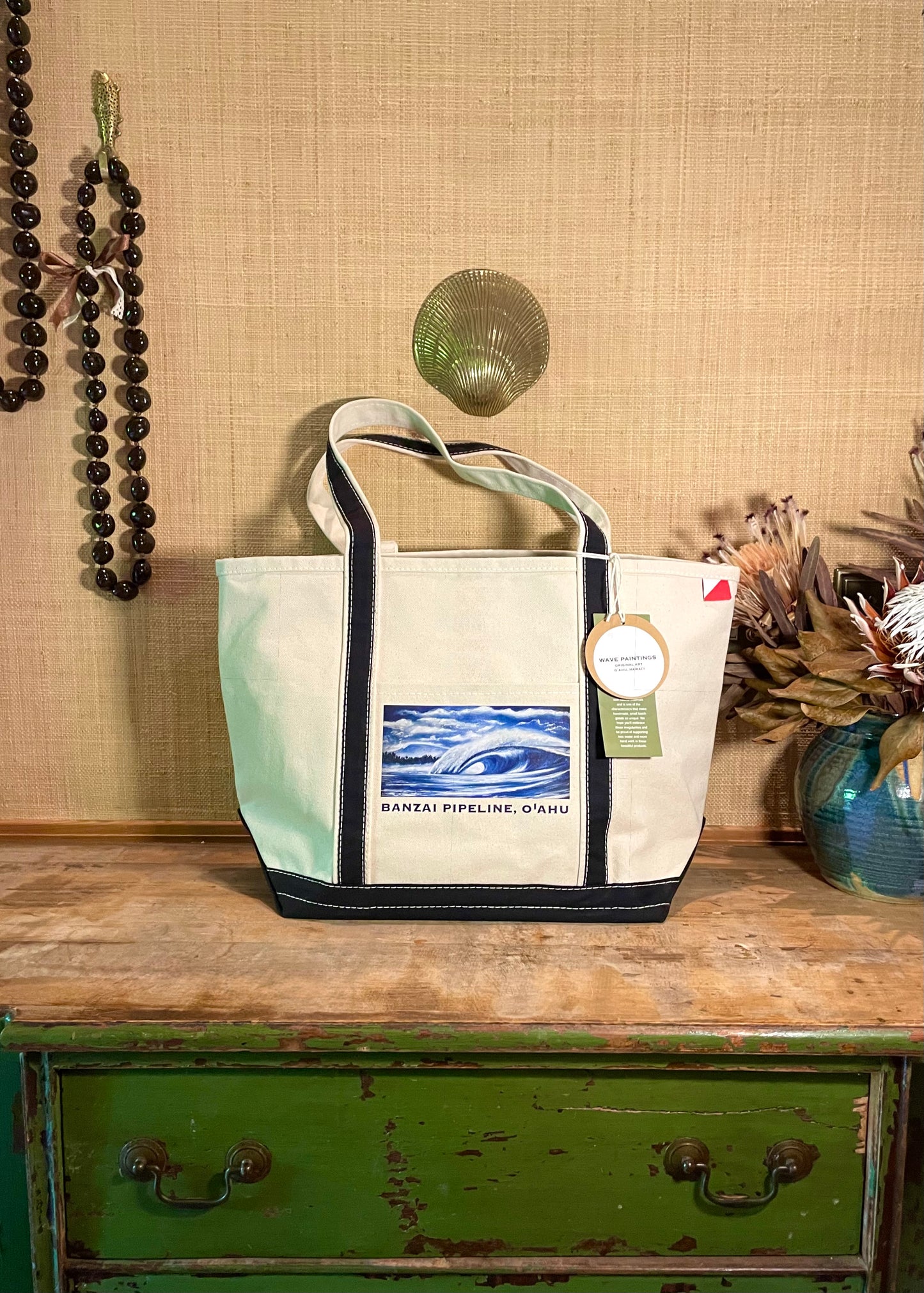 Wave Paintings Heavy Duty Boat Tote