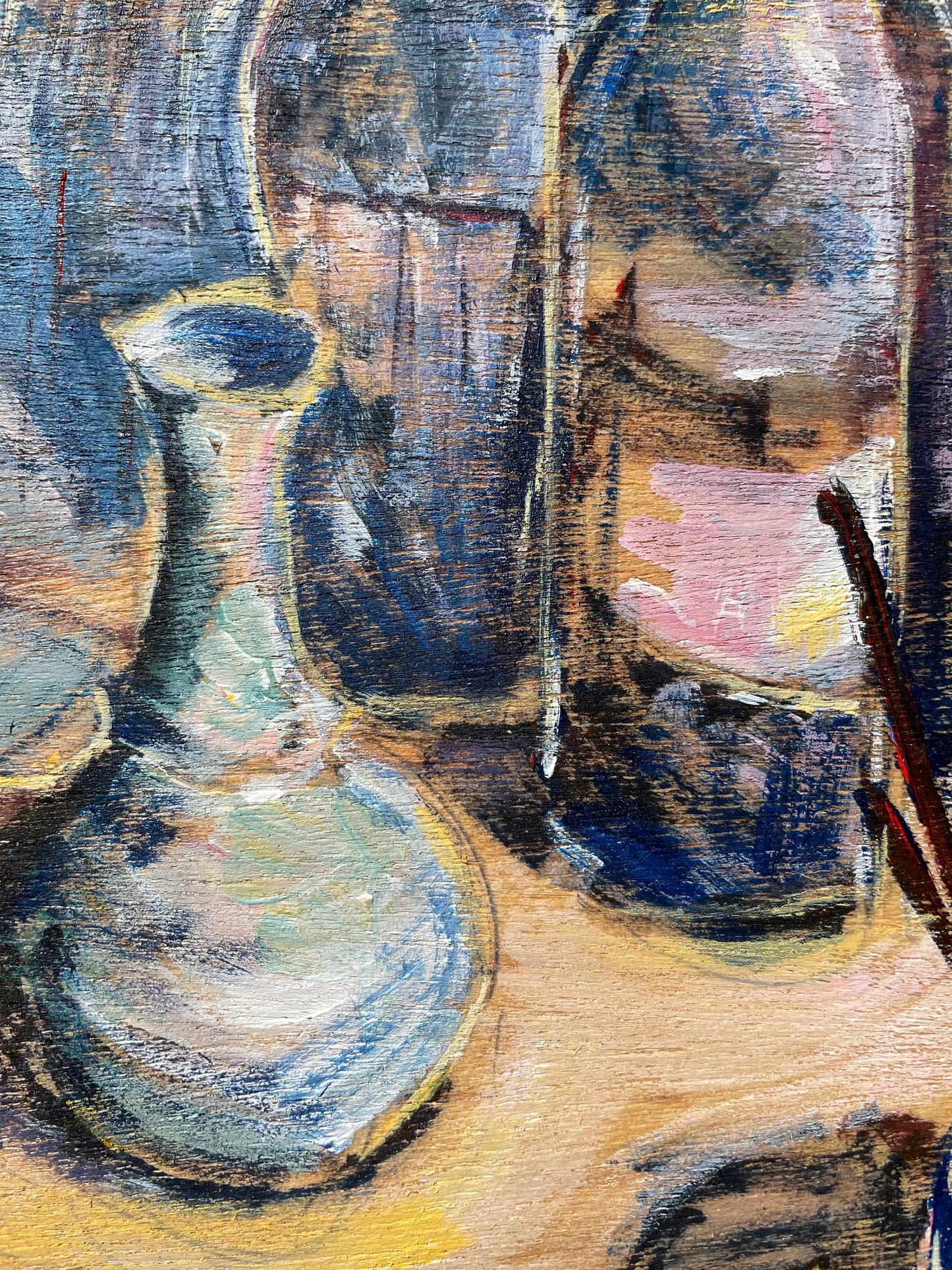 "Still Life: Bottles and Oranges"