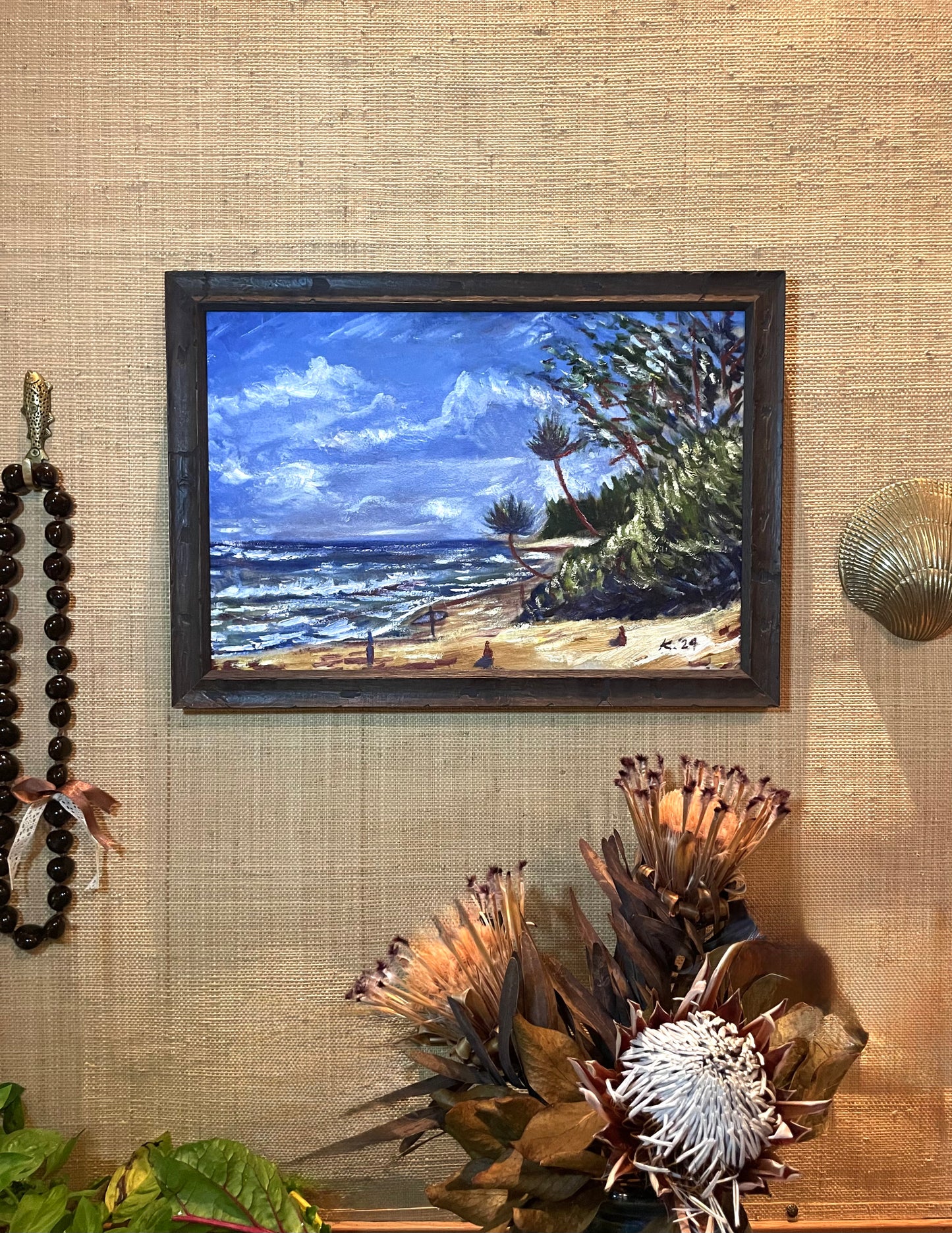 "Sunset Palm"