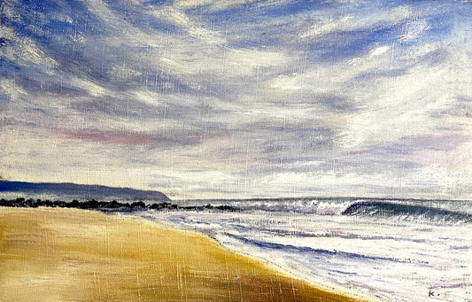 "Ka`ena Point and Wave" Small Original