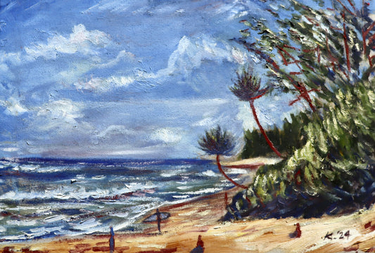 "Sunset Palm"