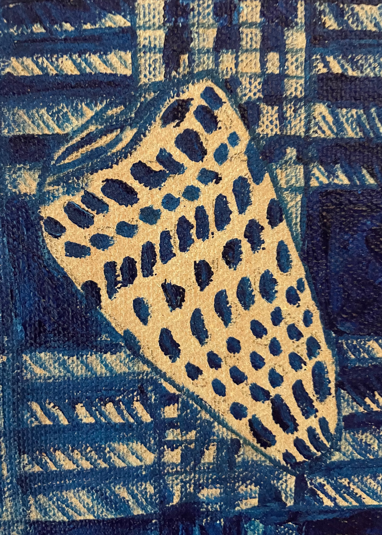 Leopard Cone - pūpū ʻalā - Painting "H"