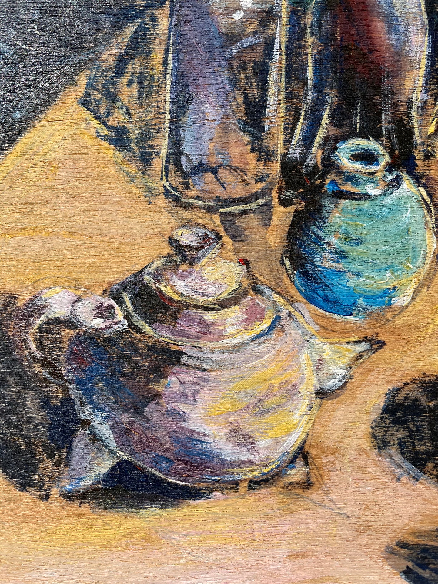 "Still Life: Bottles and Oranges"