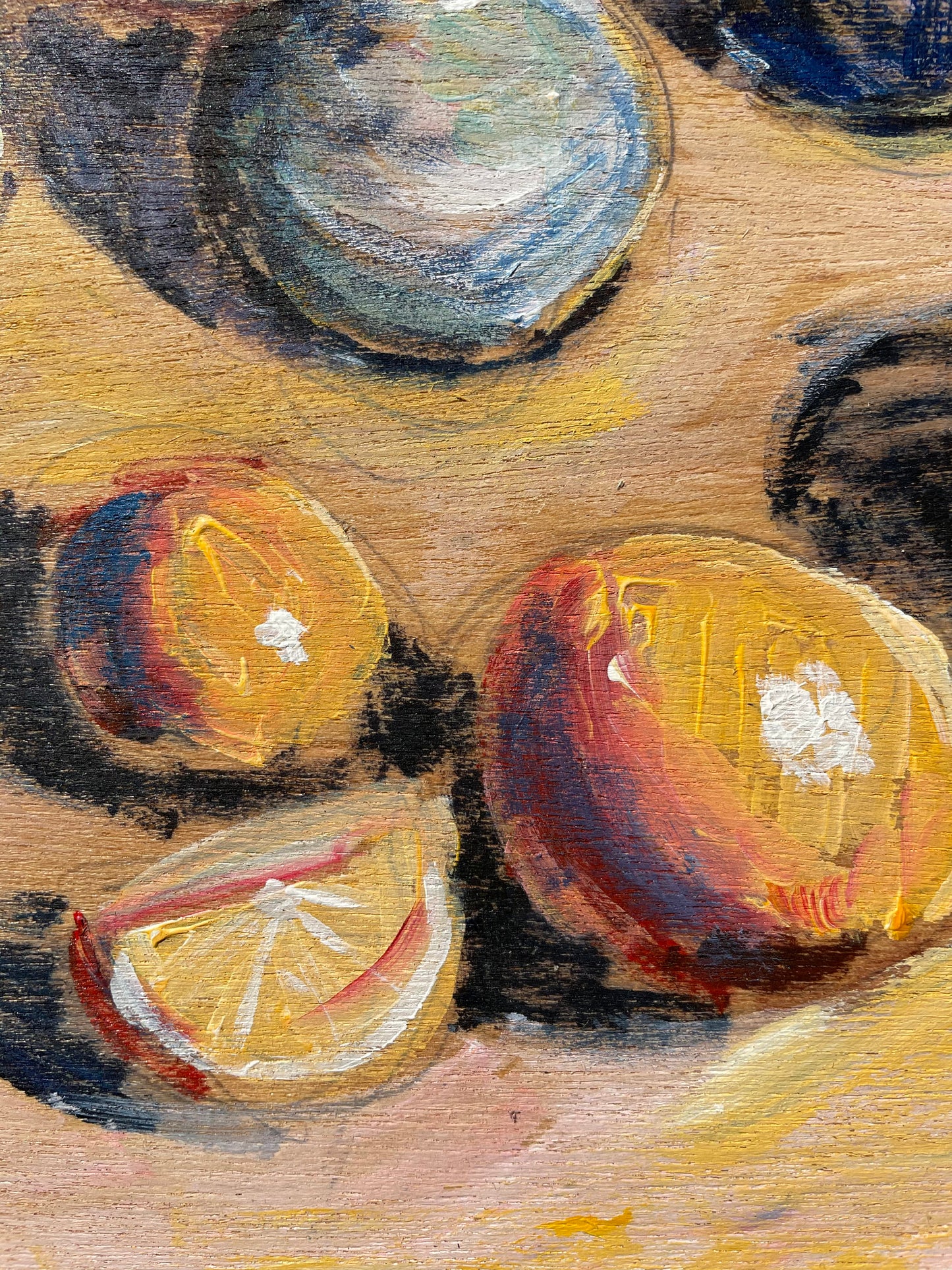 "Still Life: Bottles and Oranges"